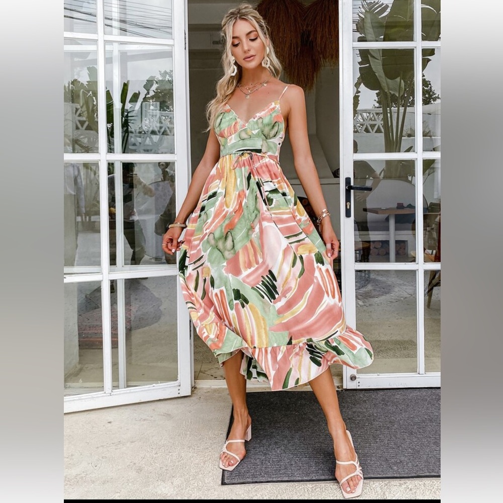 Watercolor Simplee Dress, size Medium